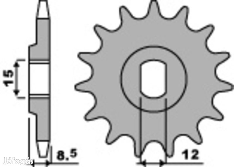 PBR Acél Standard Első Lánckerék 2240 - 415