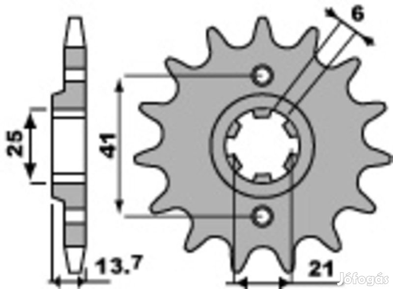 PBR Acél Standard Első Lánckerék 268 - 530