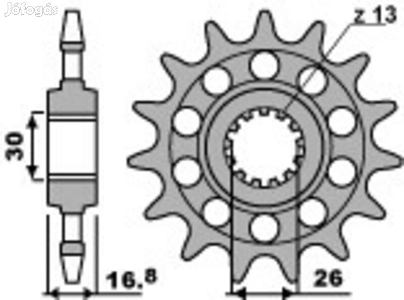 PBR Acél Standard Első Lánckerék 347M - 520