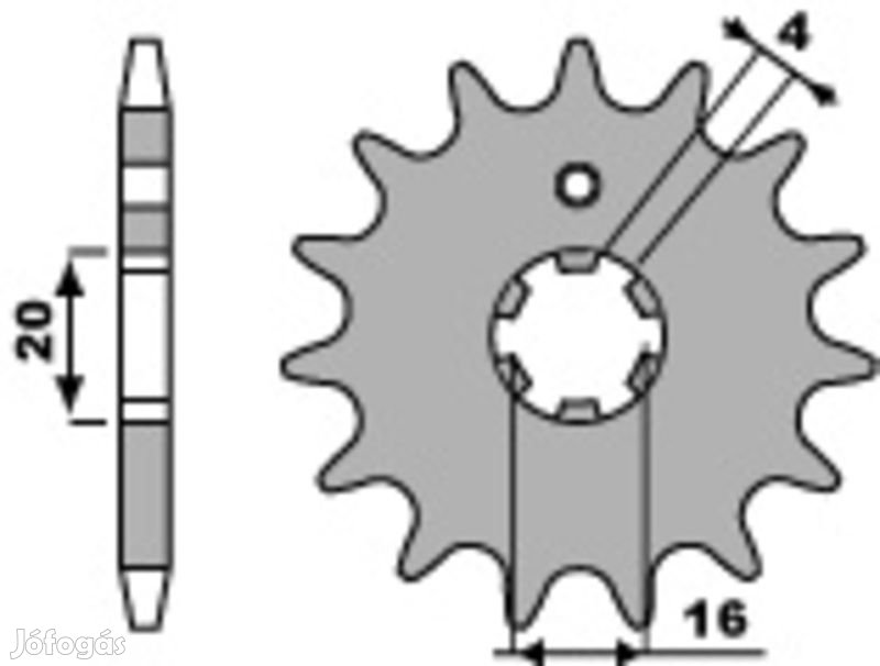 PBR Acél Standard Első Lánckerék 554 - 428