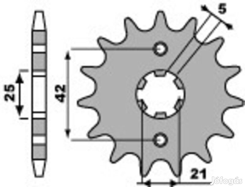 PBR Acél Standard Első Lánckerék 572 - 520