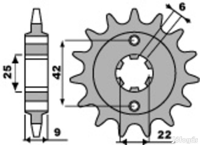 PBR Acél Standard Első Láncszem 276 - 520