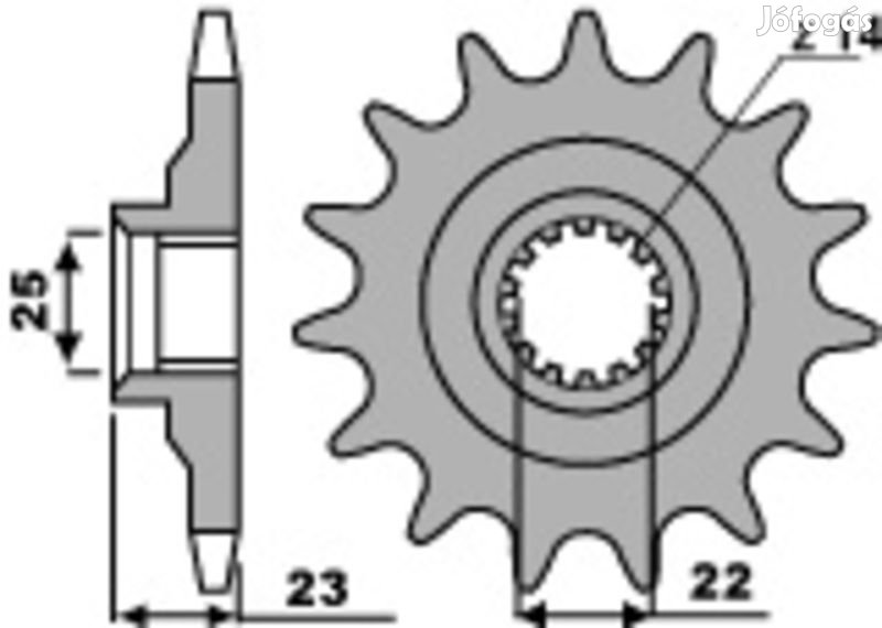 PBR Acél Standard Első Láncszem 548 - 520