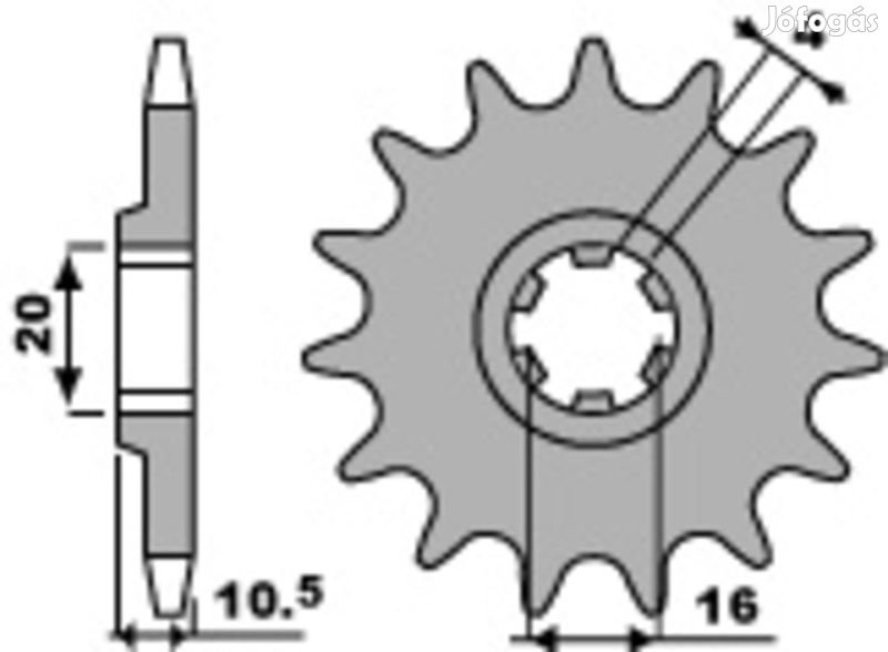 PBR Acél Standard Első Láncszem 799 - 428