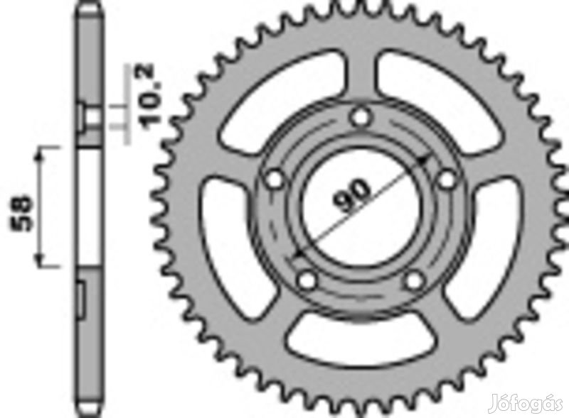 PBR Acél Standard Első Láncvilla 281 - 520