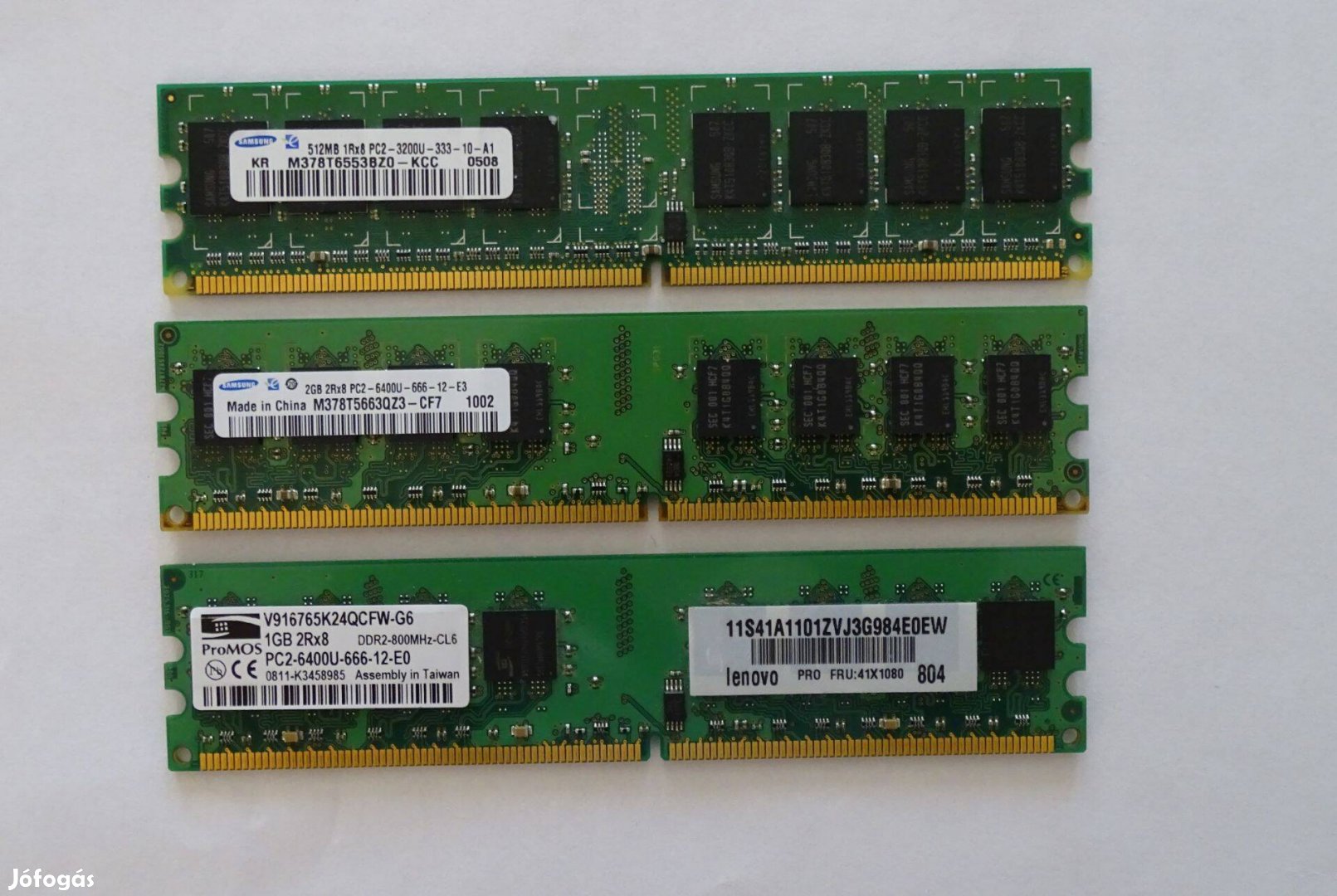 PC2 memória modulok (3db)