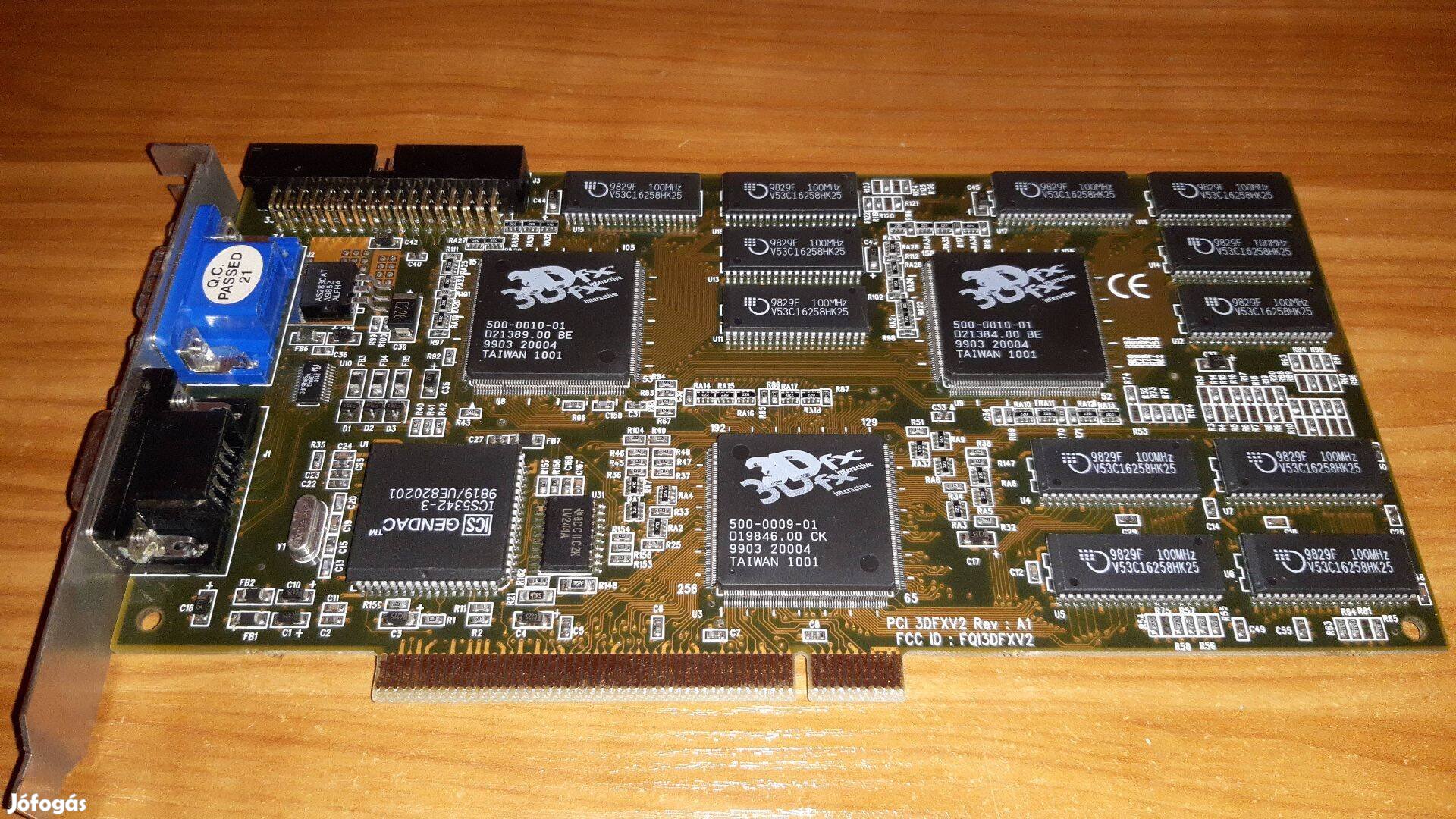 PCI 3Dfx Voodoo2 PCI3Dfxv2A1-12M videokártya gyorsítókártya gpu