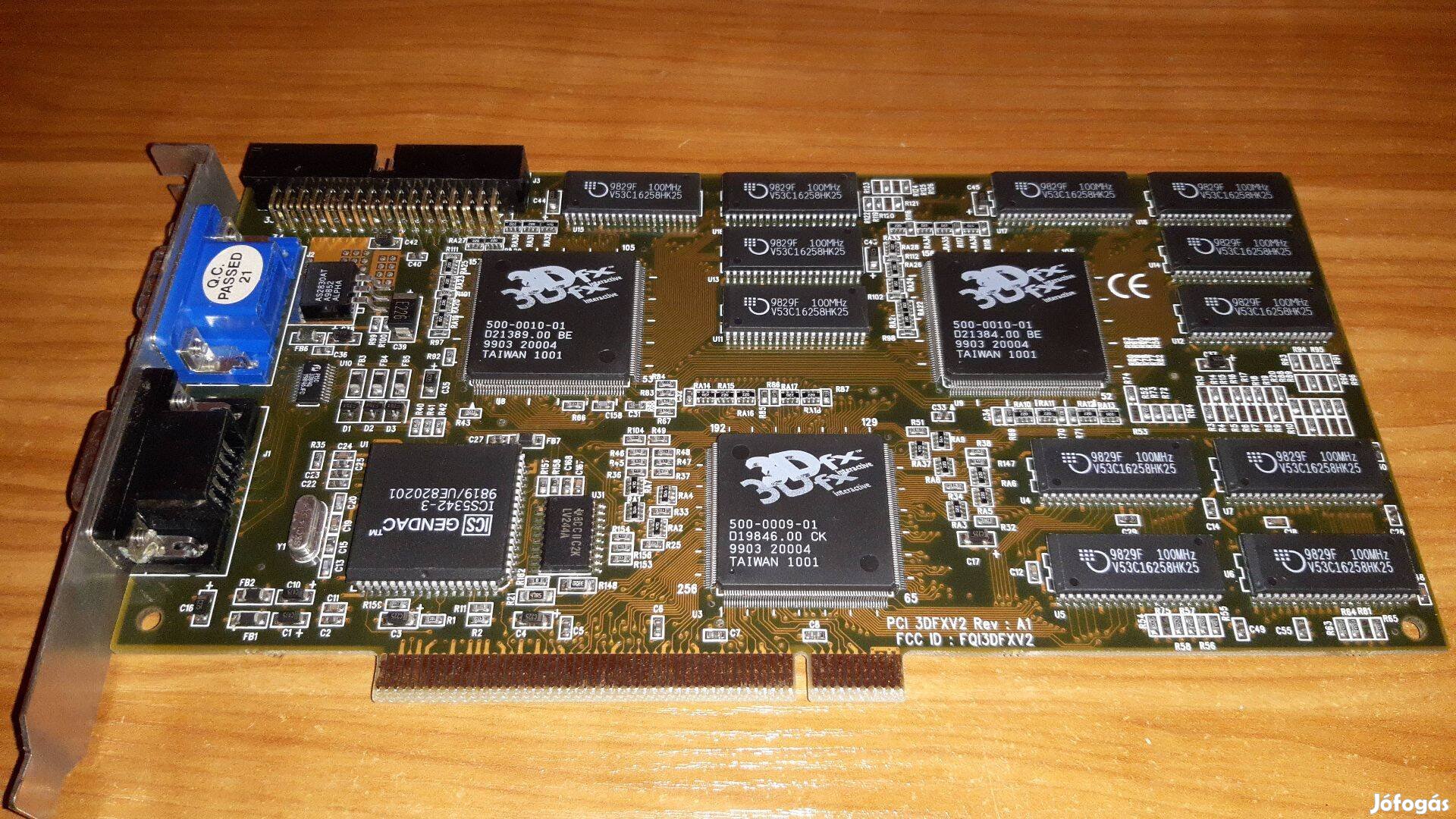 PCI 3Dfx Voodoo2 PCI3Dfxv2A1-12M videokártya gyorsítókártya gpu