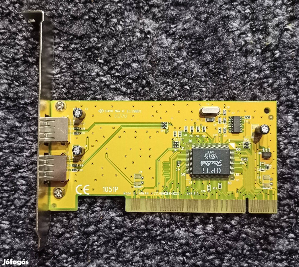 PCI USB kártya OPTI82C861