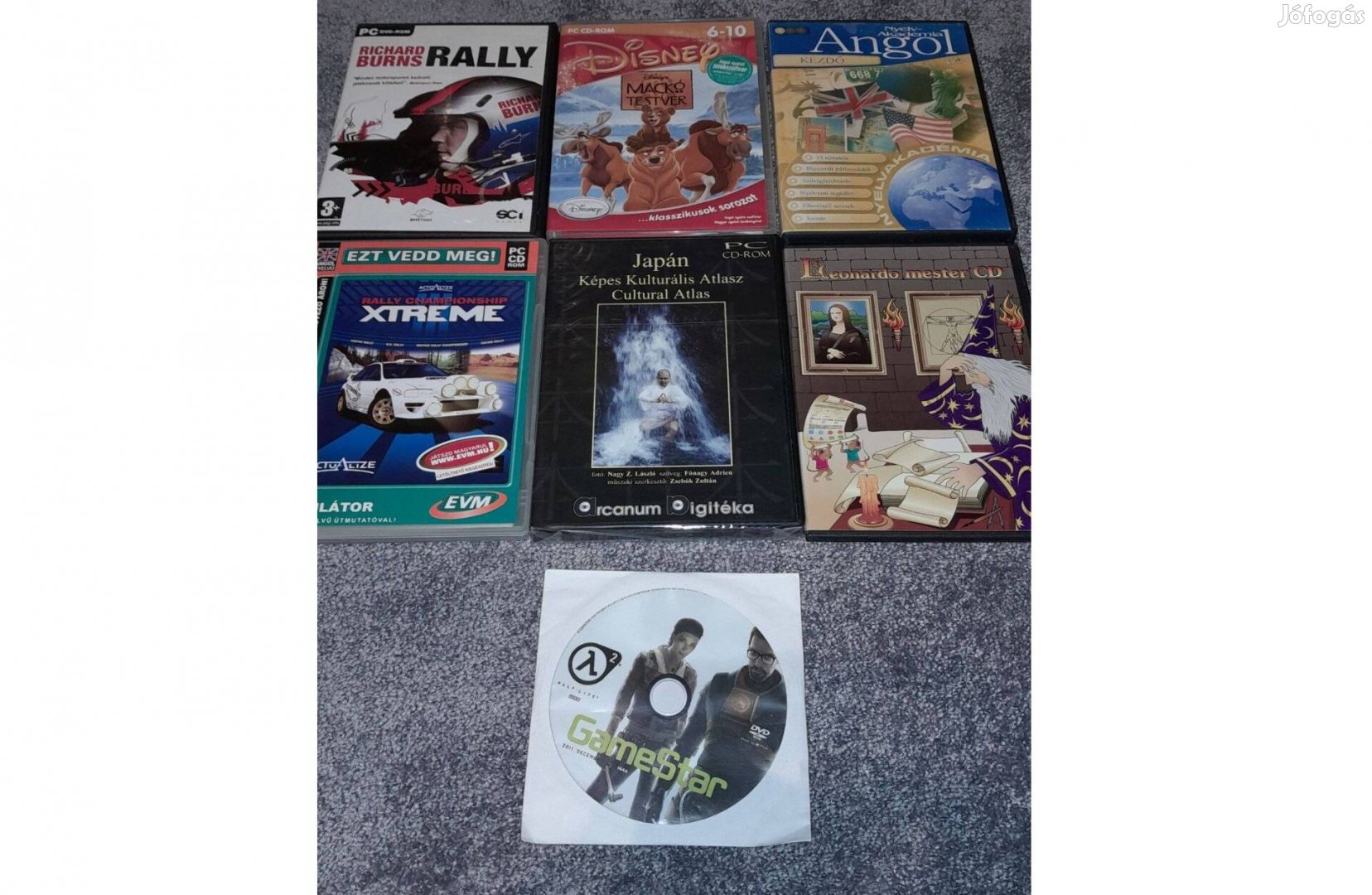 PC CD és DVD csomag - Játék , program , oktató lemez