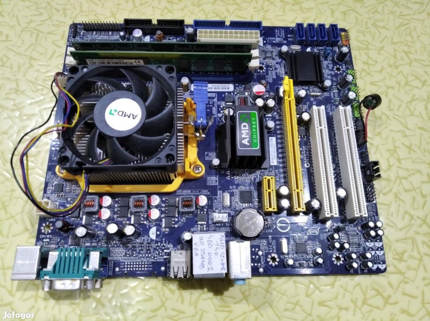 PC Félkonfig AM2+ Alaplap + AMD Sempron 140 + 4GB DDR2