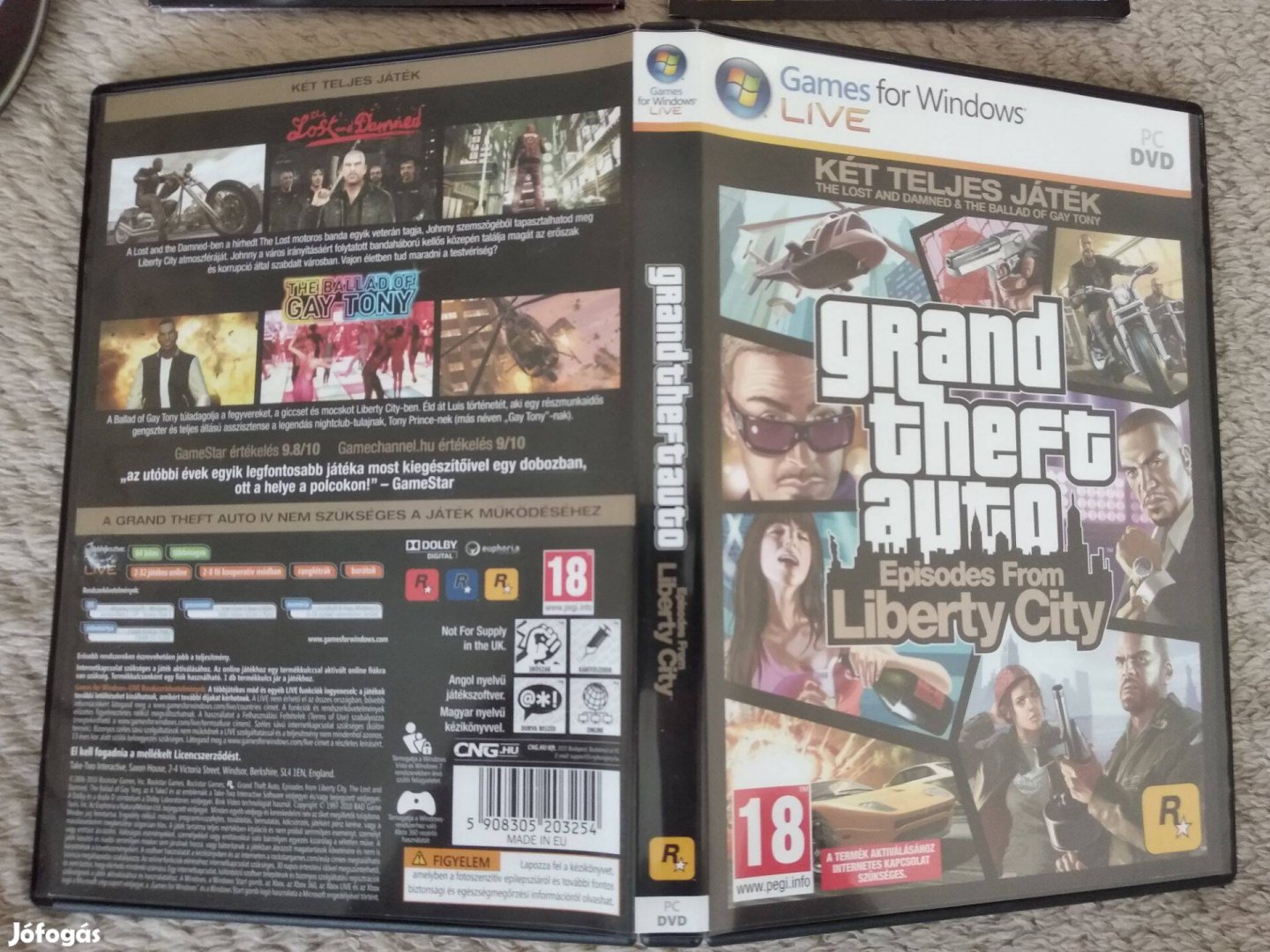 PC Grand Theft Auto (GTA) Episodes from Liberty City Magyar kiadás