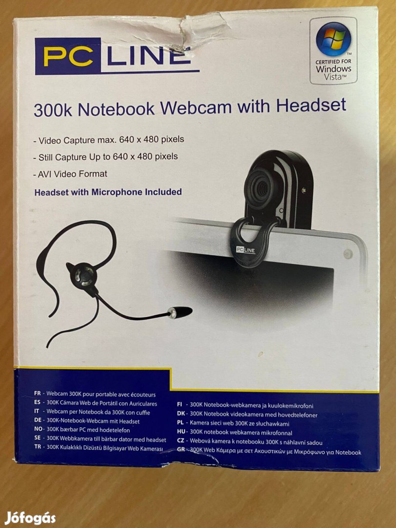 PC LINE 300K Notebook Webkamera headsettel