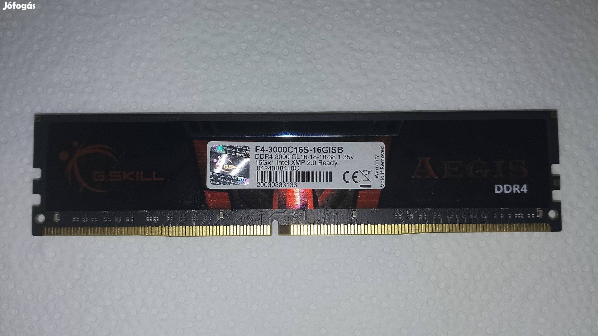 PC RAM Aegis 16GB DDR4 3000MHz F4-3000C16S-16Gisb