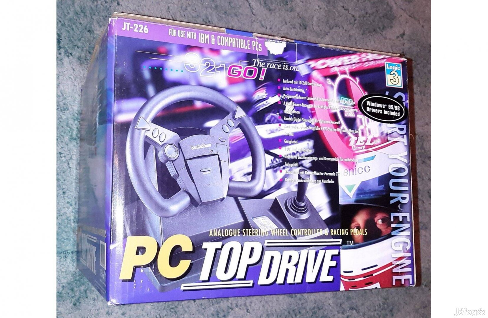 PC TOP Driver kormány és pedál szett