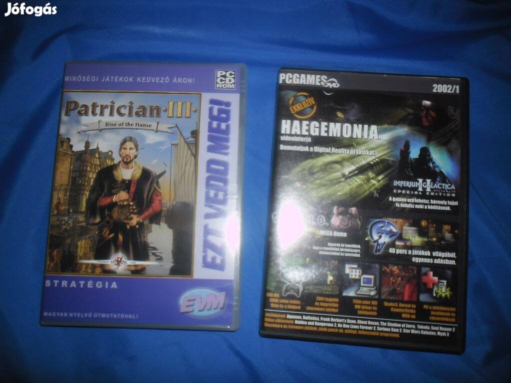 PC games : Haegemonia /PC CD Rom : Patrician III .( stratégia )