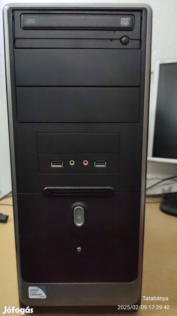 PC ház + Dualcore Intel Core 2 Duo E7500, 2933 MHz 11 x 267 - Nagy FEK