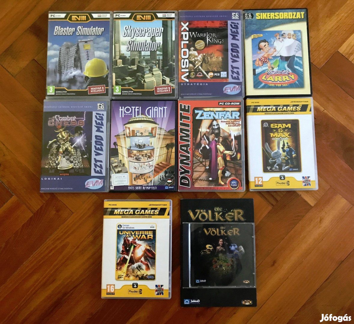 PC játékok 500Ftdb
