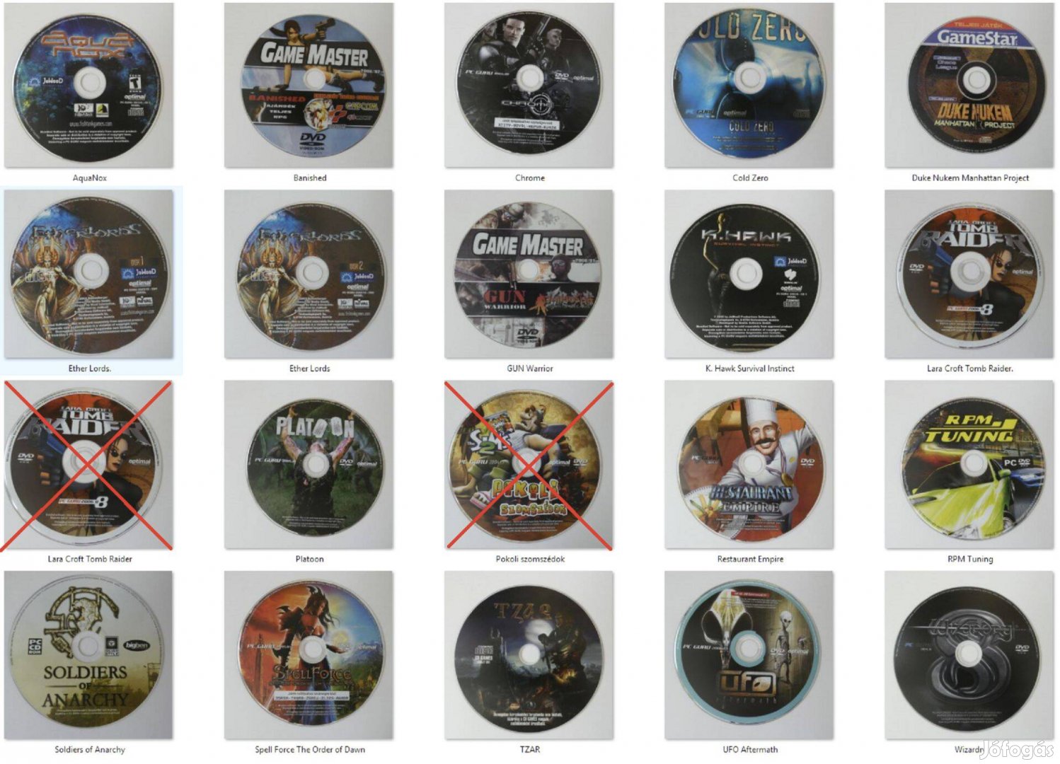 PC játékok eredeti gyári, 500Ftdb áron 2