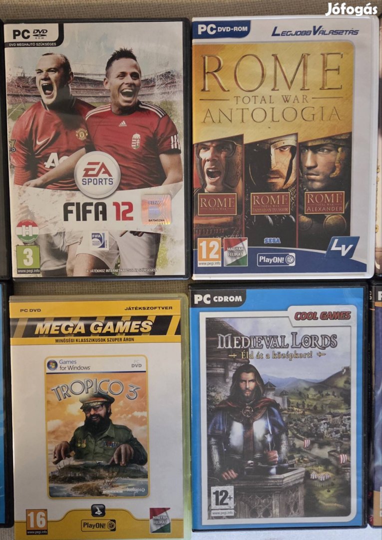 PC játékok stratégiai - 18db