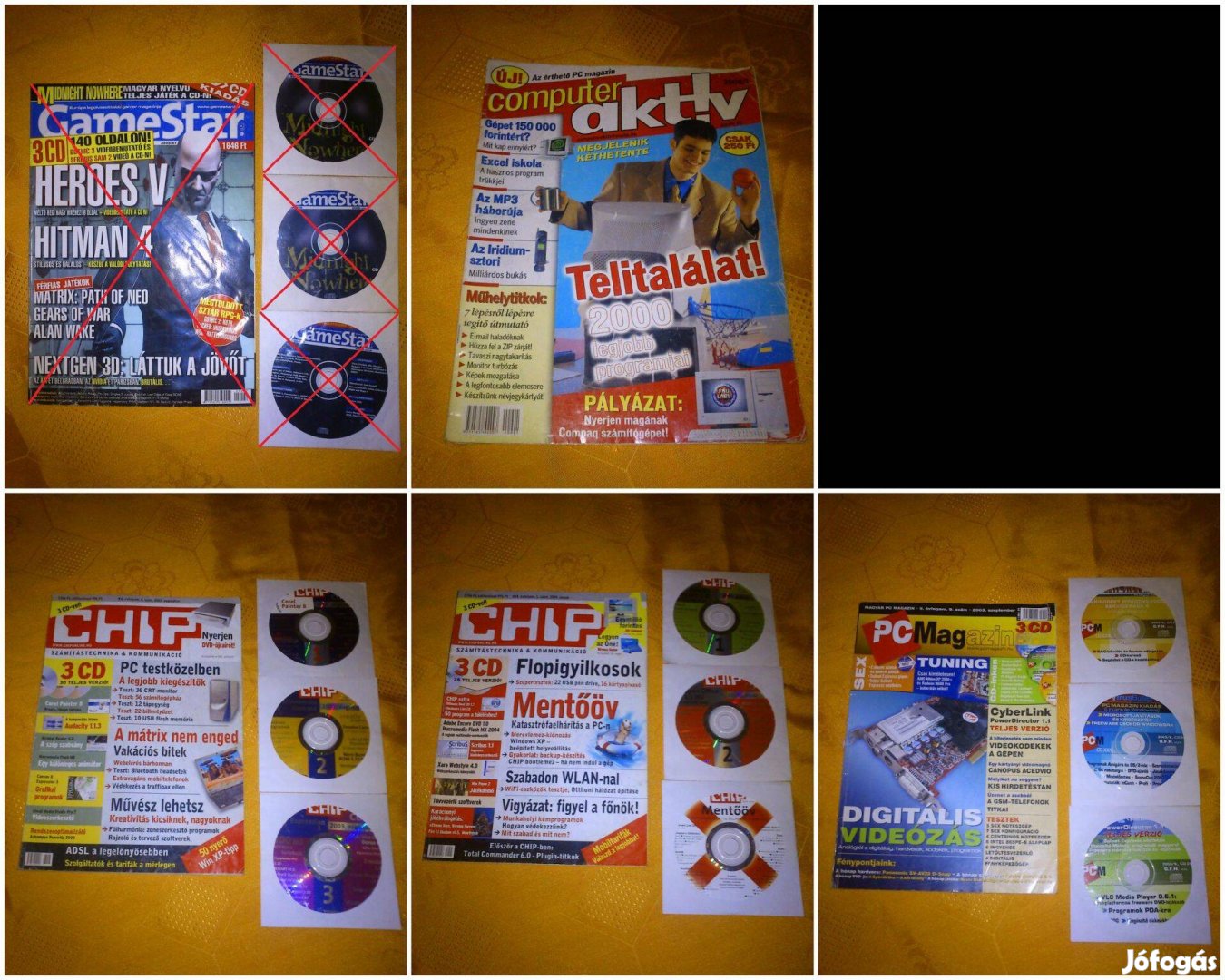 PC magazinok (Chip PC Games Computer Aktív)