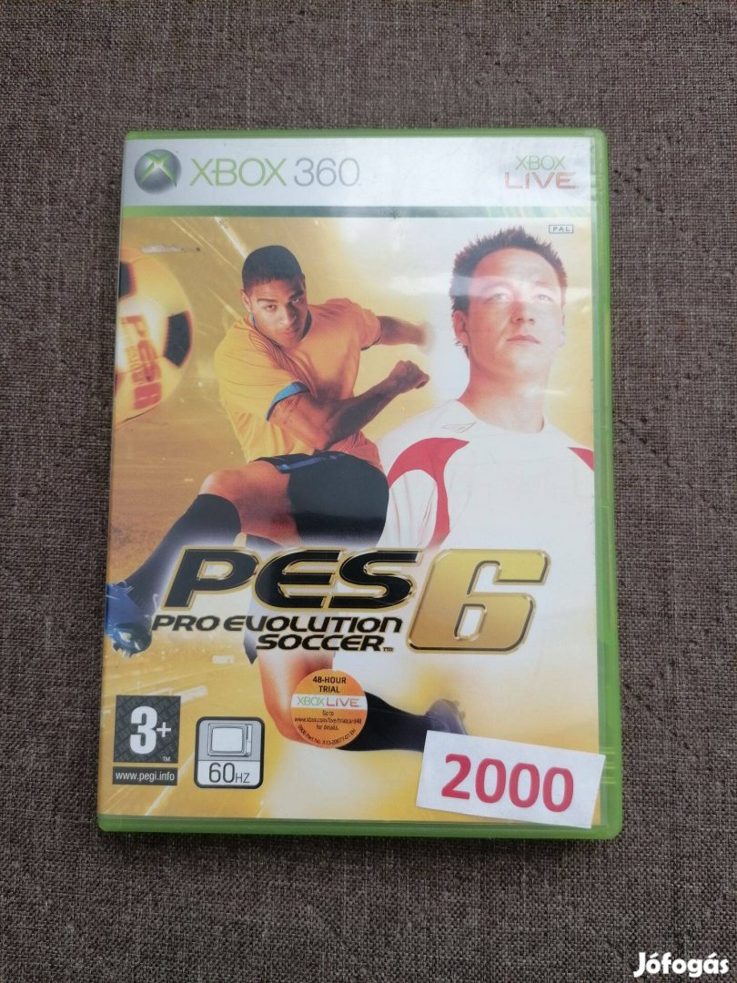 PES 6 Pro evolution soccer Xbox 360 játék eladó!