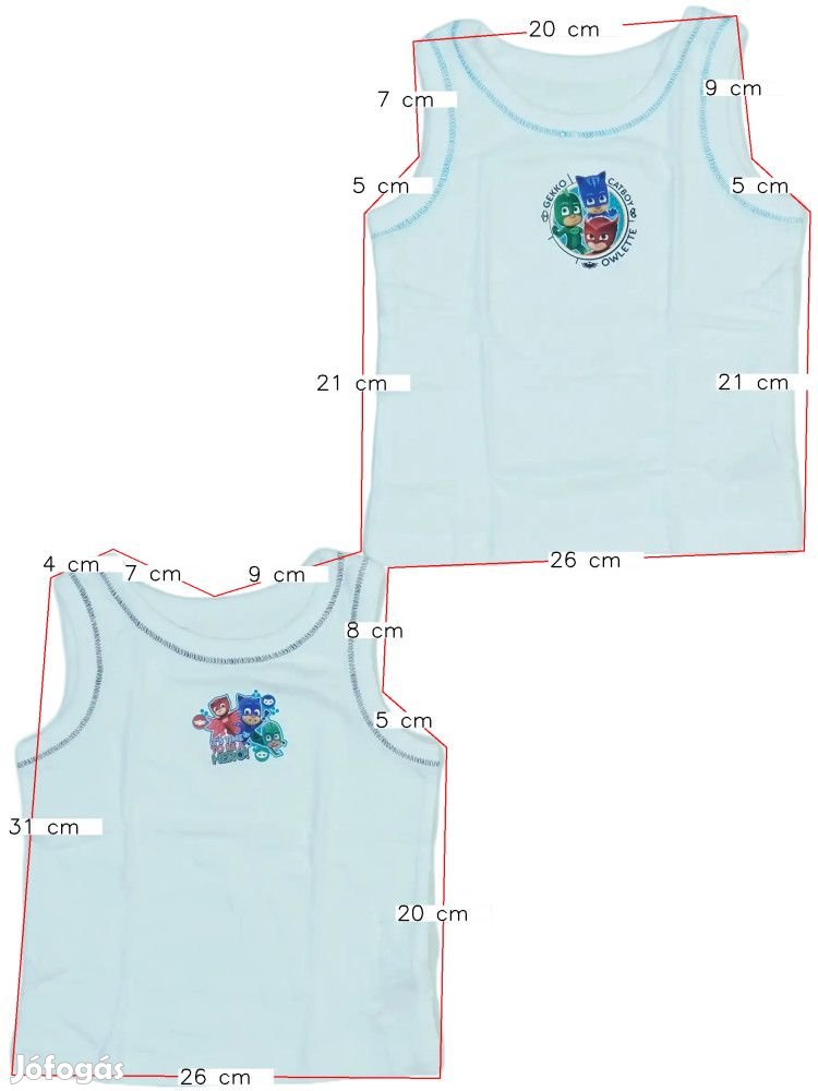 PJmasks Új (címkés) Fiú 2 részes szett - Felsőruházat (Méret: 92)