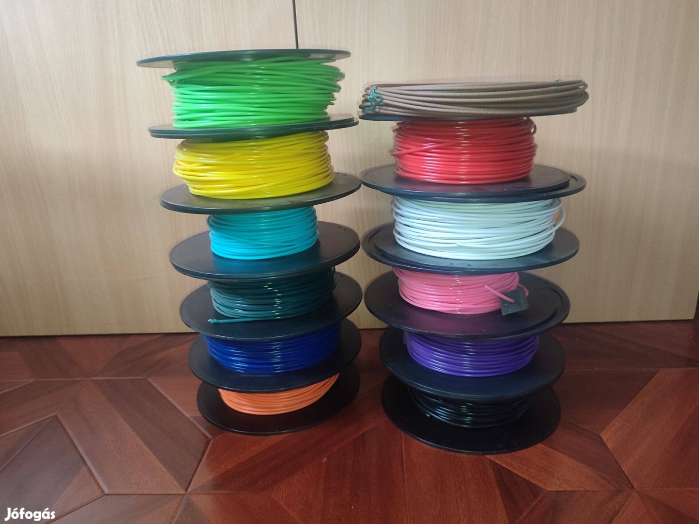 PLA:3mm 3d nyomtató filament kb 3 kg, 12 szín