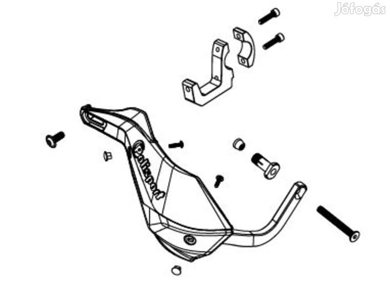 POLISPORT Touquet/Trail Blazer kézvédő szerelőkészlet