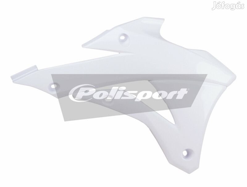 POLISPORT hűtővédők fehér Kawasaki KX85/KX100-hoz