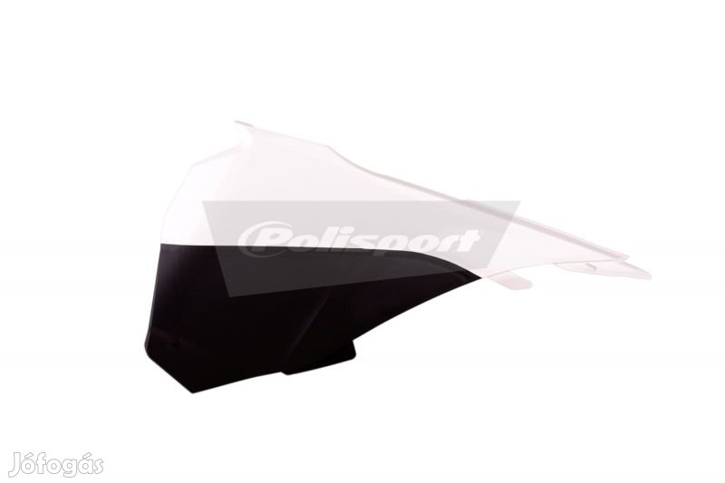 POLISPORT légszűrőház fedél fehér/fekete KTM SX85-hez