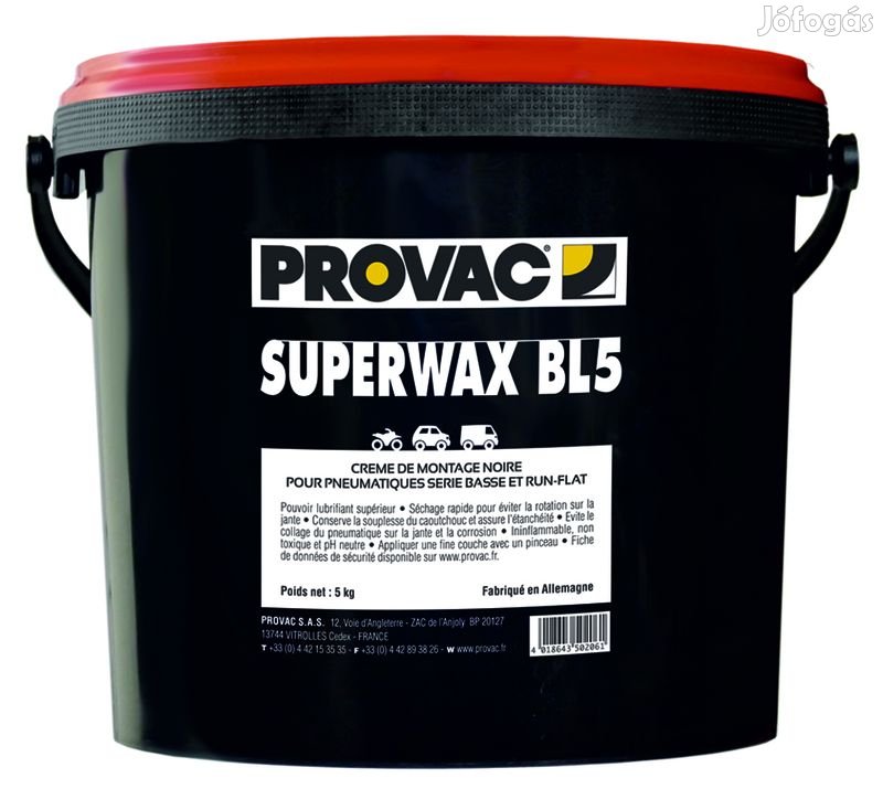 PROVAC gumiabroncs szerelőpaszta fekete - 2x5kg