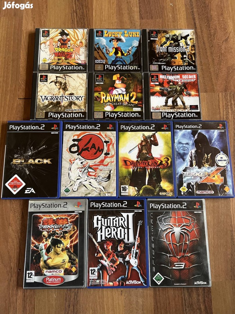 PS1 PS2 játékok