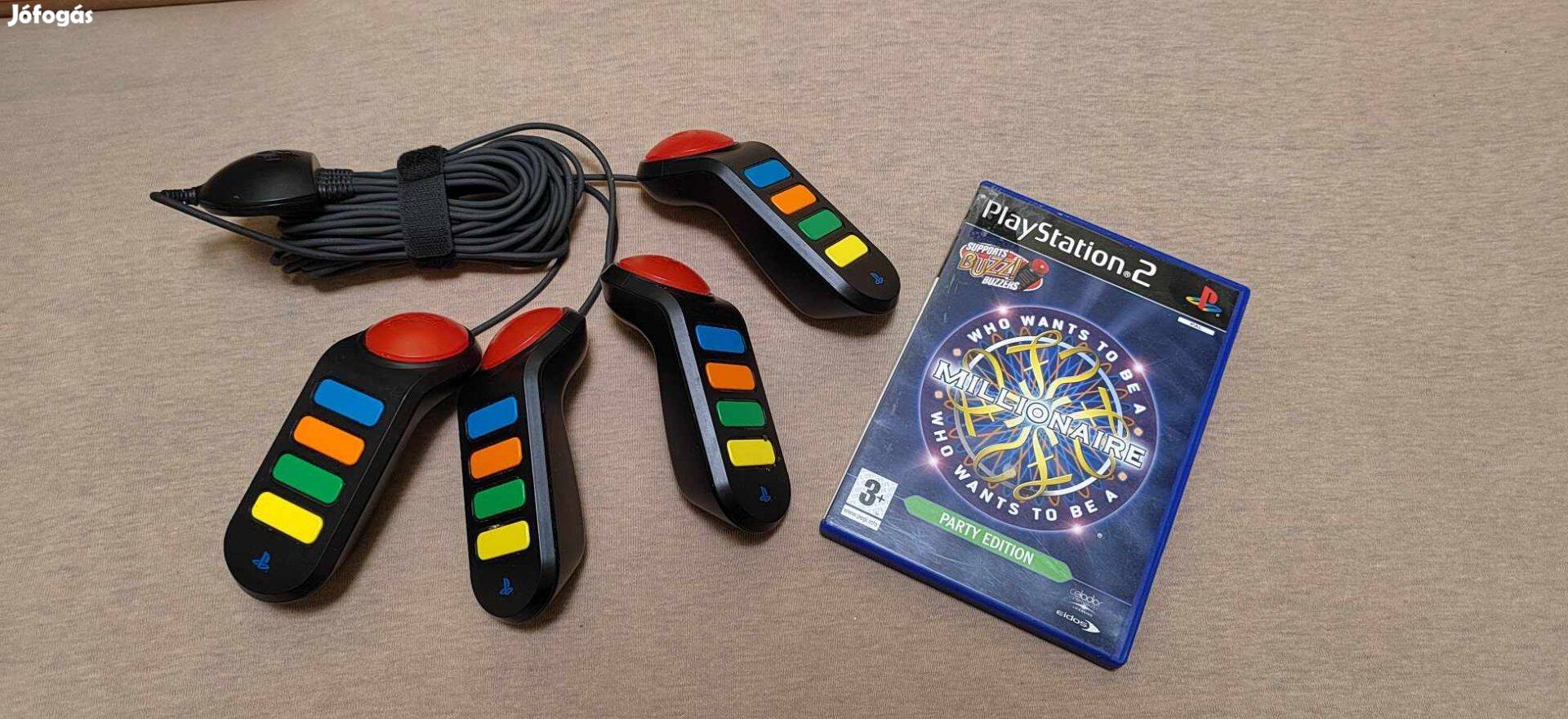 PS2 Buzz kontrollerek + Játék Kompletten