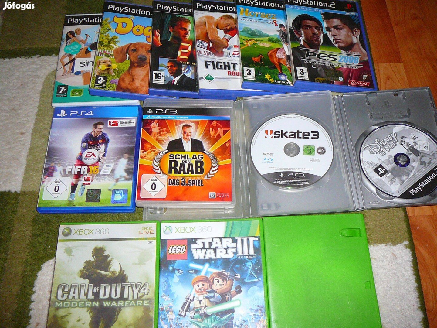 PS2 PS3 PS4 Xbox360 játék lemezek eladó