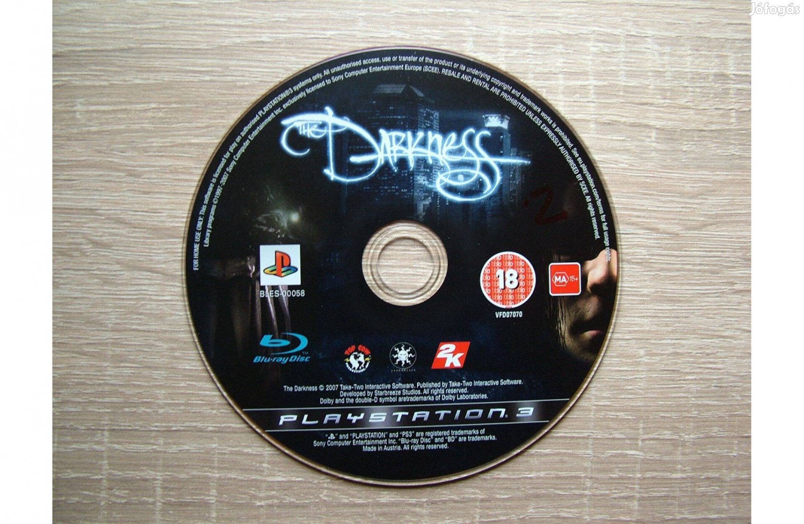 PS2 Playstation 2 The Darkness játék