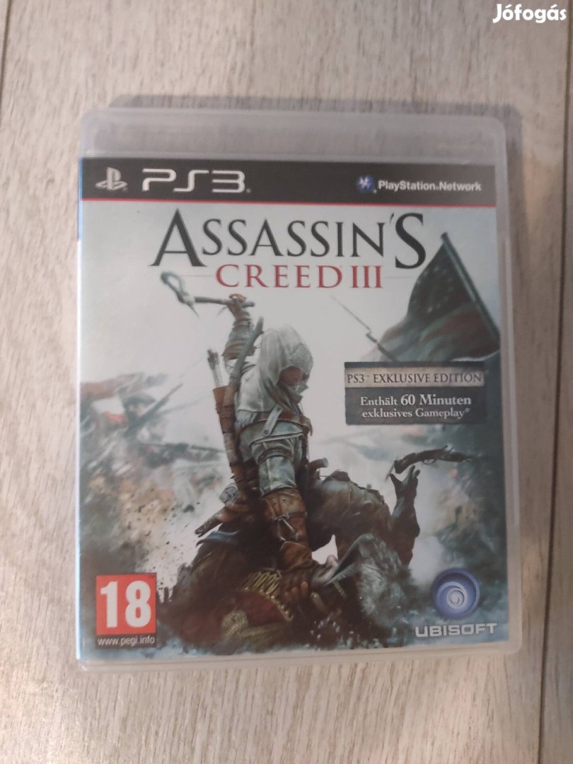 PS3 Assassins Creed 3 Csak 1500!