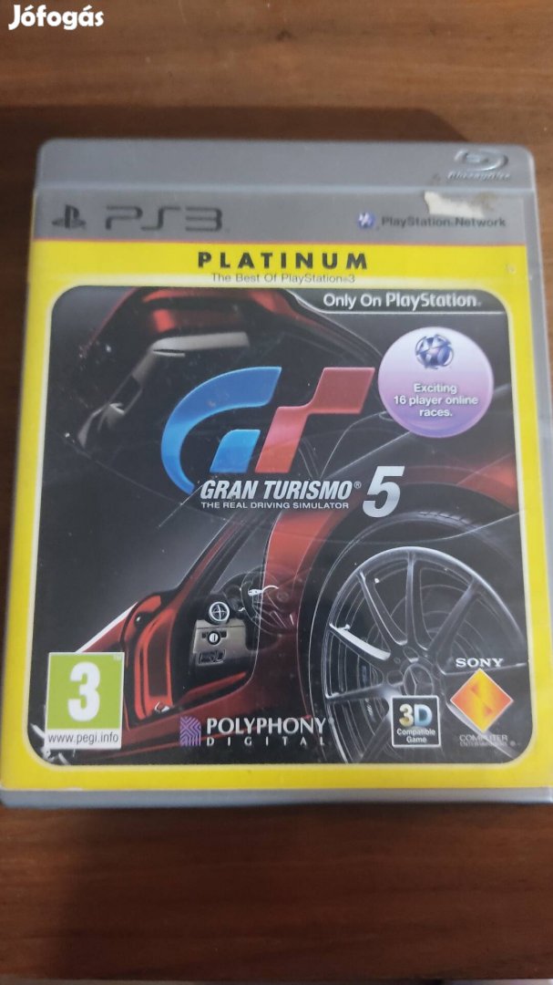 PS3 Gran Turismo 5 Csak 1500!