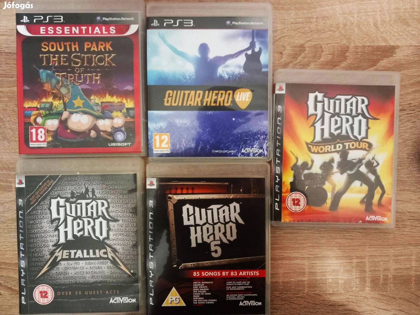 PS3 Guitar Hero és South Park játék Play Station 3