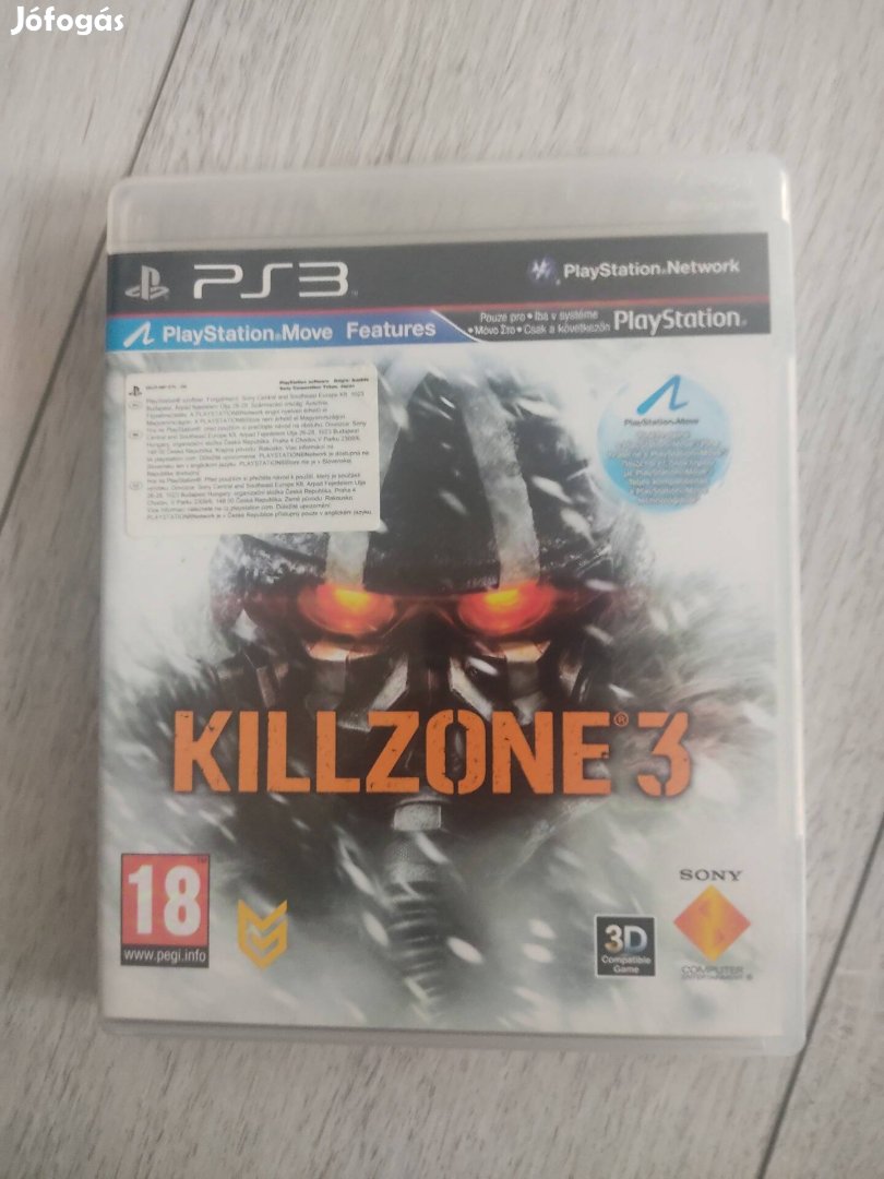 PS3 Killzone 3 Csak 2500!