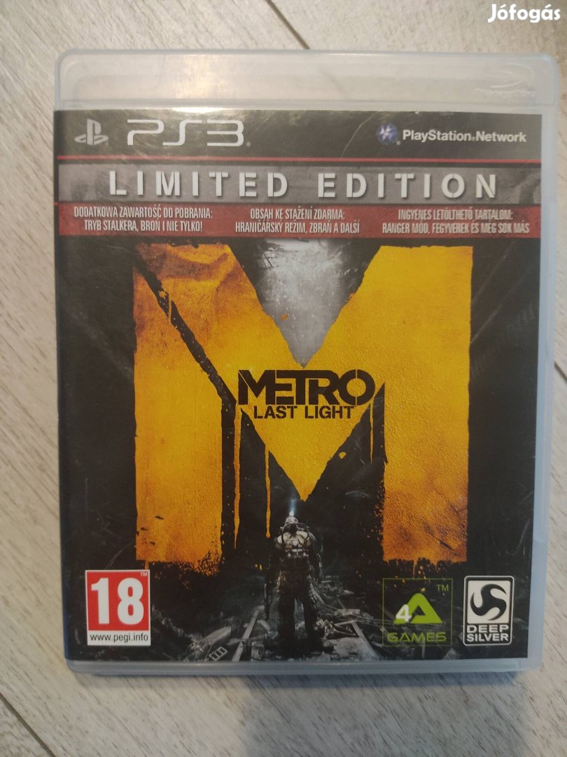 PS3 Metro Last Light Csak 3000!