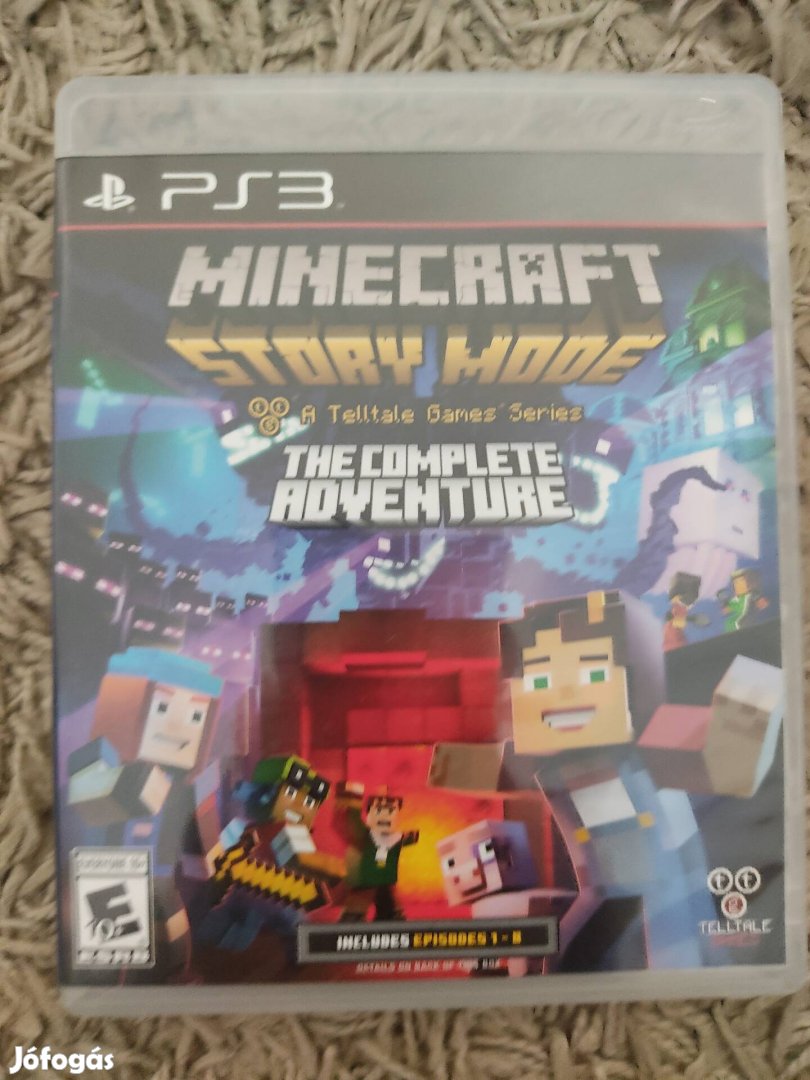 PS3 Minecraft Story Mode Complete Ritka!