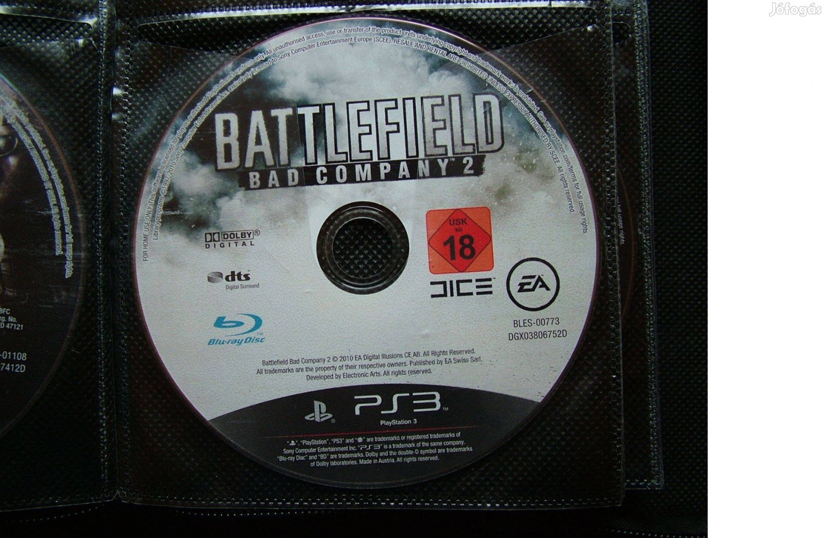 PS3 Playstation 3 Battlefield Bad Company 2 játék