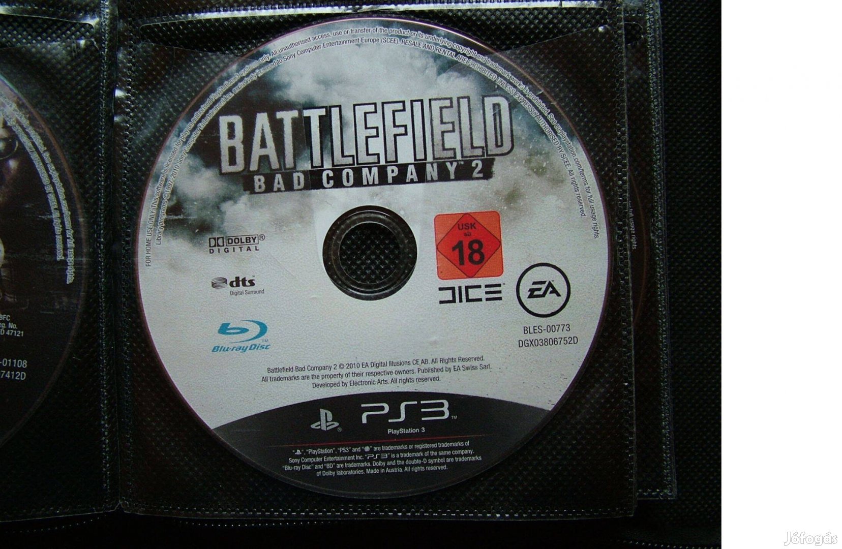 PS3 Playstation 3 Battlefield Bad Company játék