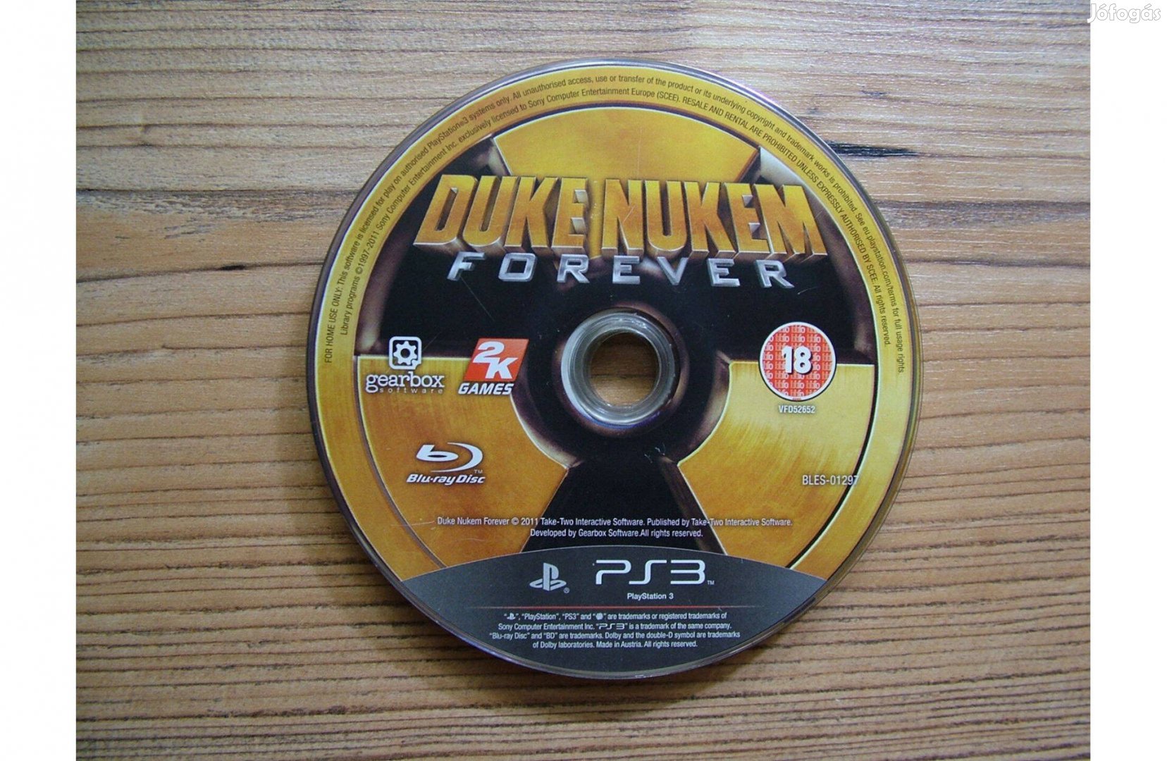 PS3 Playstation 3 Duke Nukem Forever játék