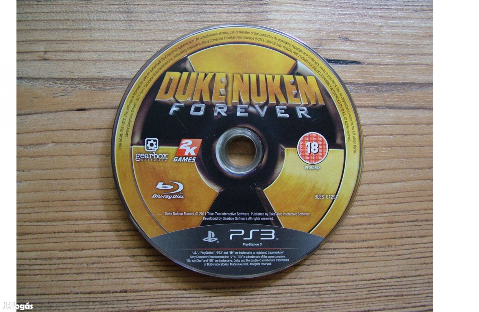 PS3 Playstation 3 Duke Nukem Forever játék