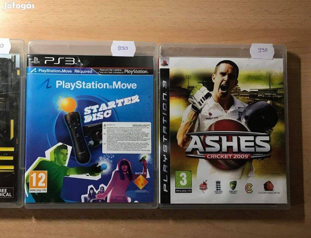 PS3 Playstation Move Starter Disc, Ashes Cricket 2009 játékok !
