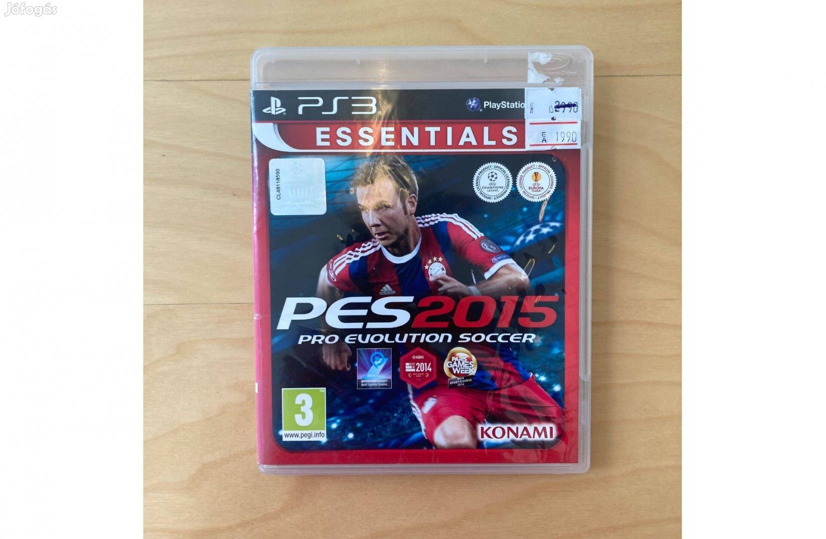 PS3 Pro Evolution Soccer 2015 játék