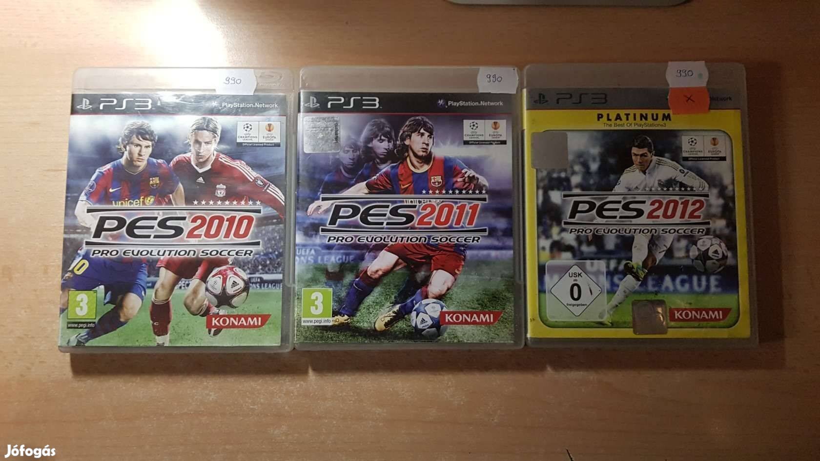 PS3 Pro Evolution Soccer PES 2010, PES 2011, PES 2012 játékok !