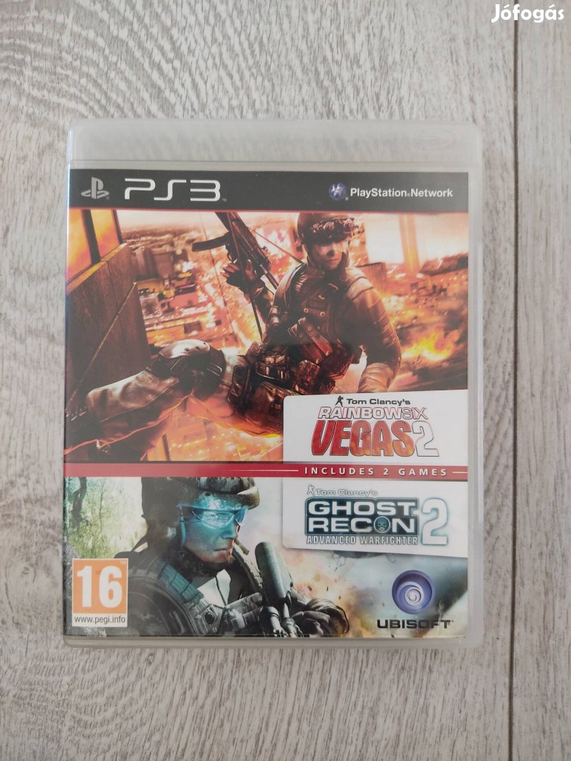 PS3 Rainbow Six Vegas 2 + Ghost Recon 2 Csak 3000!